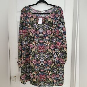 J.Jill Floral Long Sleeve Top